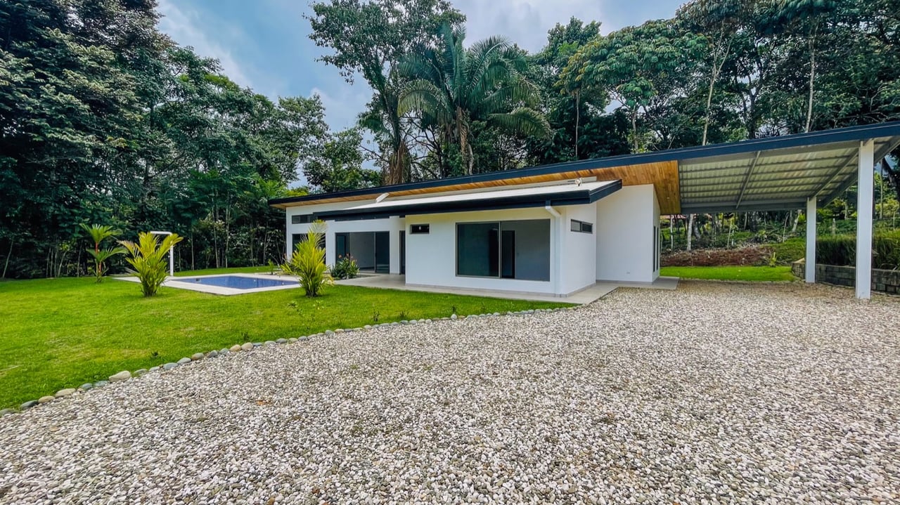 Brand New Three-Bedroom Mountain View Home in Ojochal, Costa Rica