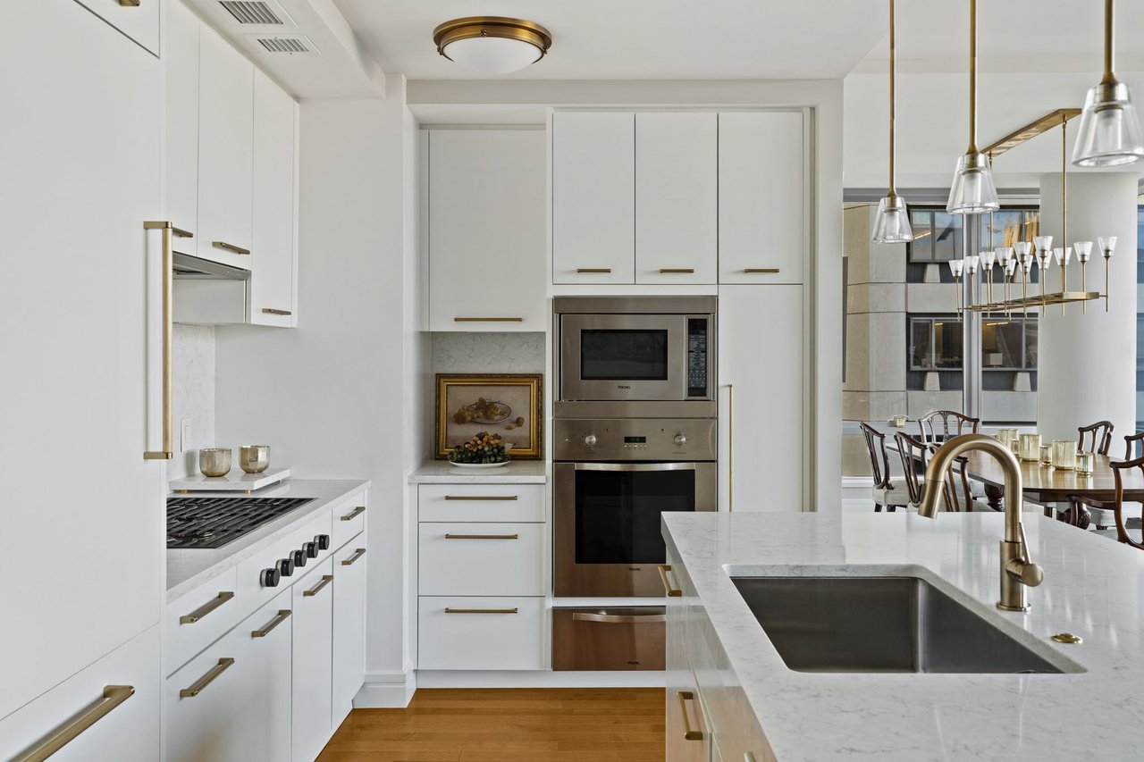 High End Kitchen, Open Floor Plan, City Hall Views