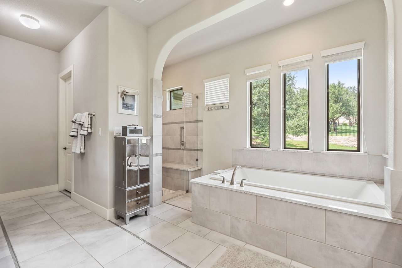 Modern Transitional Luxury Home in Gated Bluffs of Steiner Ranch | Lake Austin Access + Hill Country Views | $1.9MM