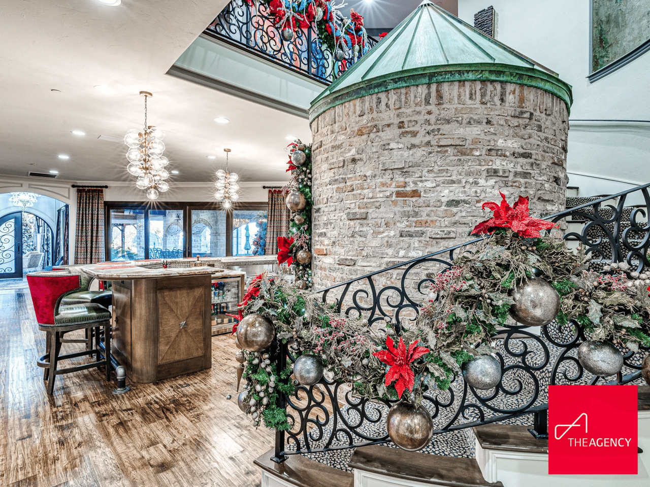 Sleighing the Season: A Christmas Luxury Home Photoshoot at OKC's Viral Estate - Wyatt Poindexter - The Agency