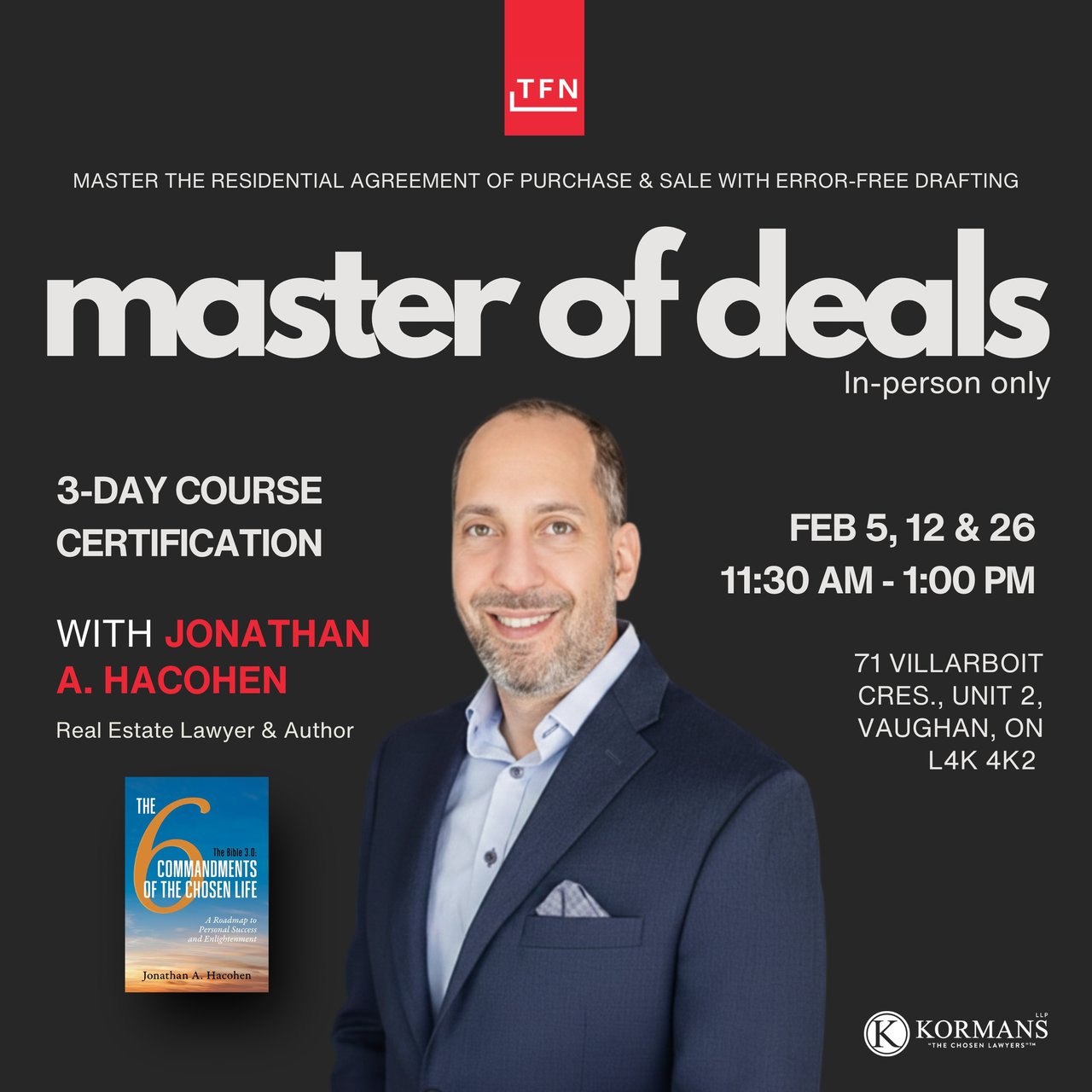 📅 MASTER OF DEALS
