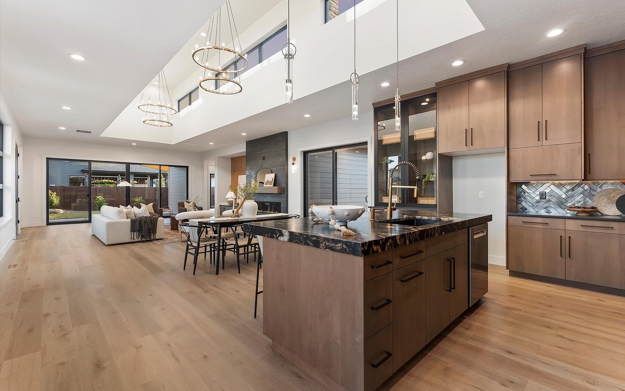 New Construction Home With Volcano Granite Island