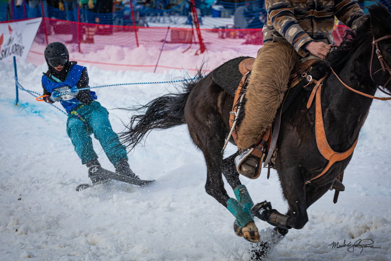 Teton Valley Skijoring: Speed, Thrills, and Fierce Competition cover