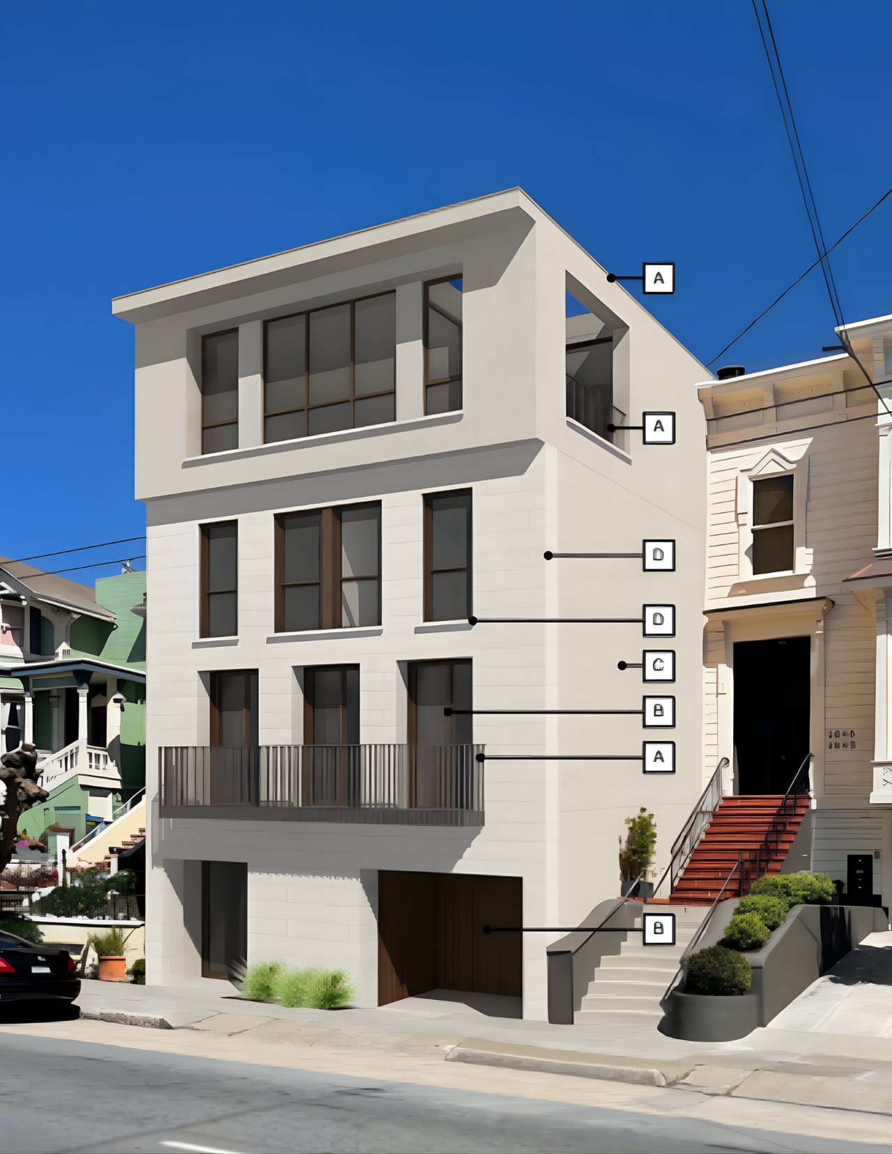 Two Townhouses in Pacific Heights