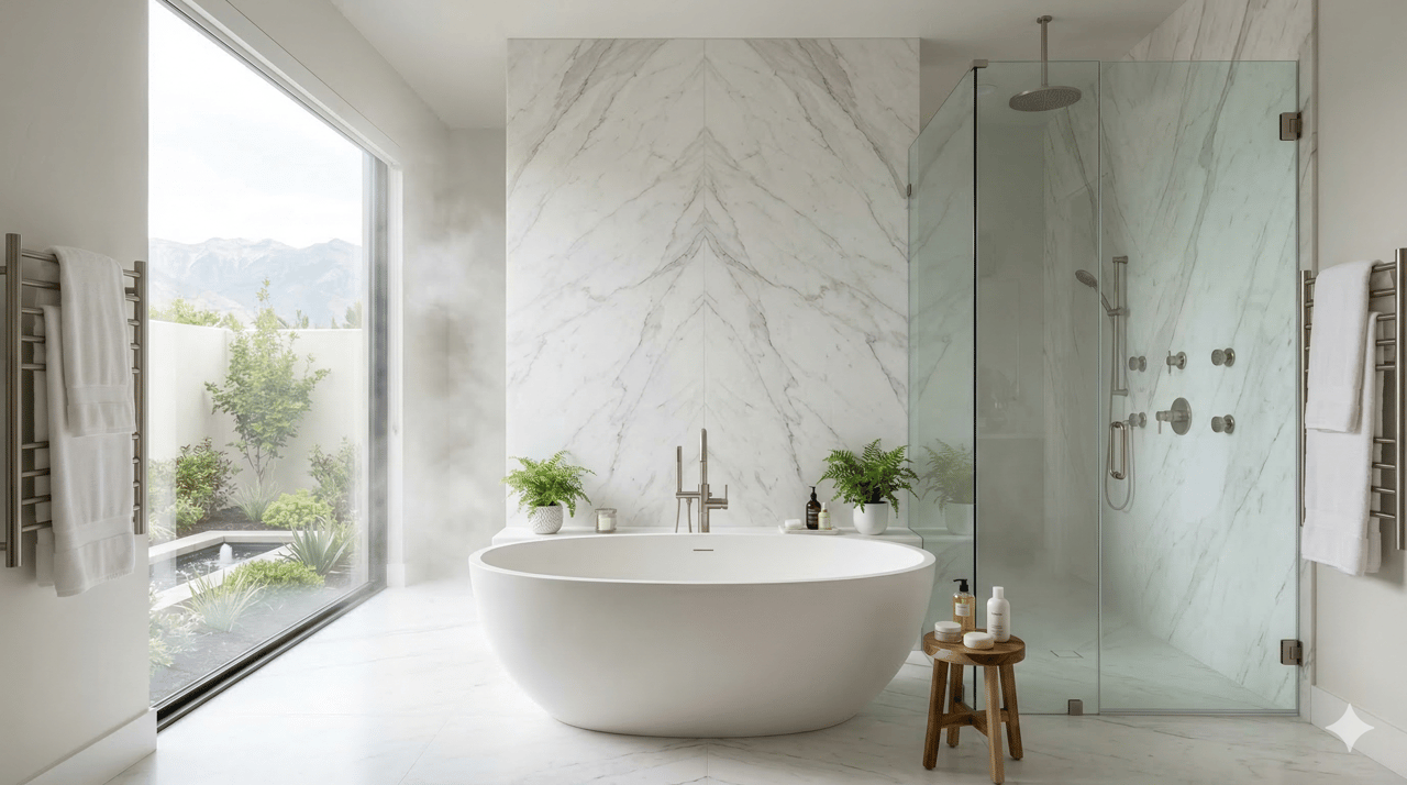 Ultra-luxury spa bathroom