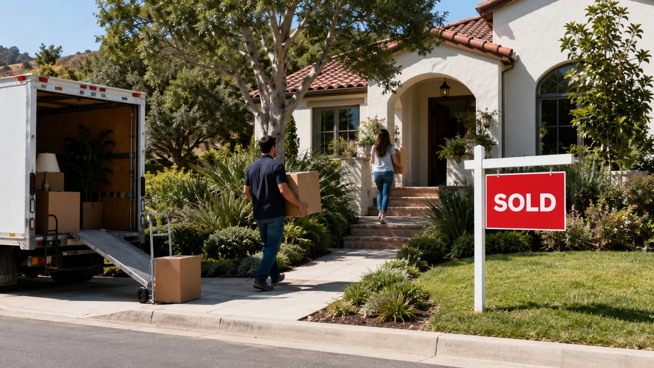 San Luis Obispo County post-closing homeowner transition showing keys, utilities, property tax planning, maintenance priorities, insurance review, and first-month ownership tasks.