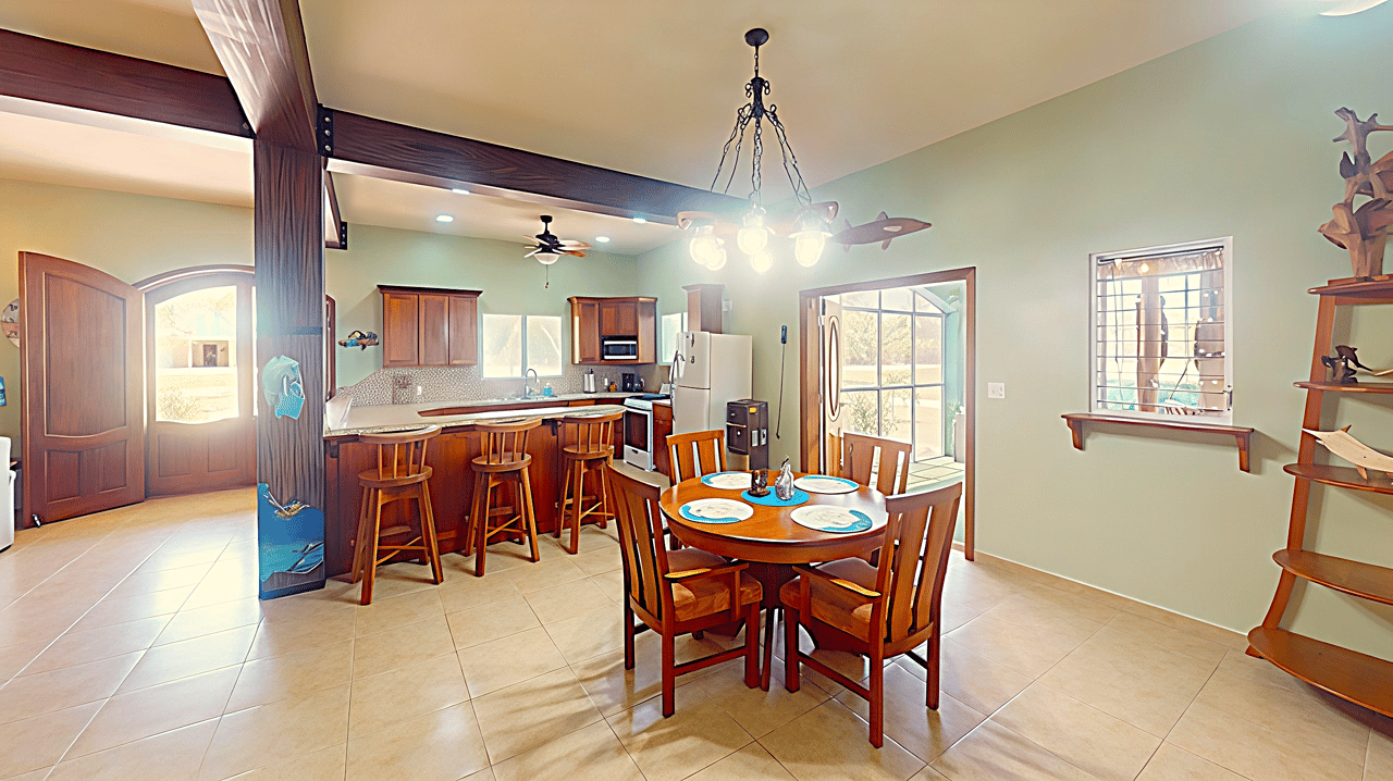 Waterview Villa steps away from 9 hole golf course and the Caribbean Sea