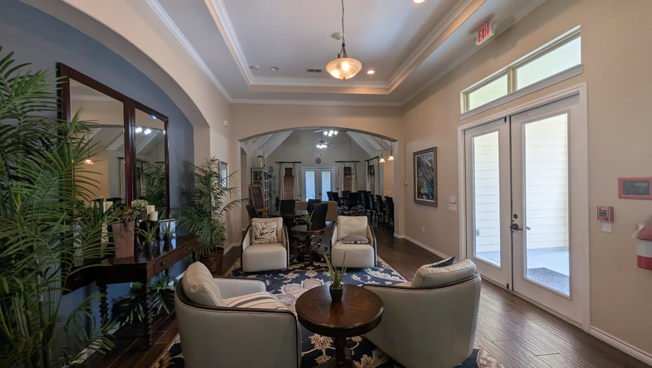 Conversational setting area at Club Isabella in Isabella Village at Savannah active adult 55+ enclave