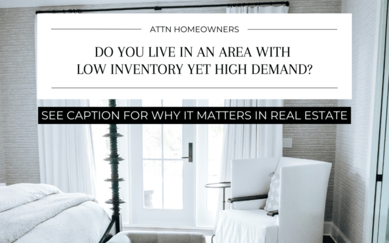 Low Inventory — High Demand Areas