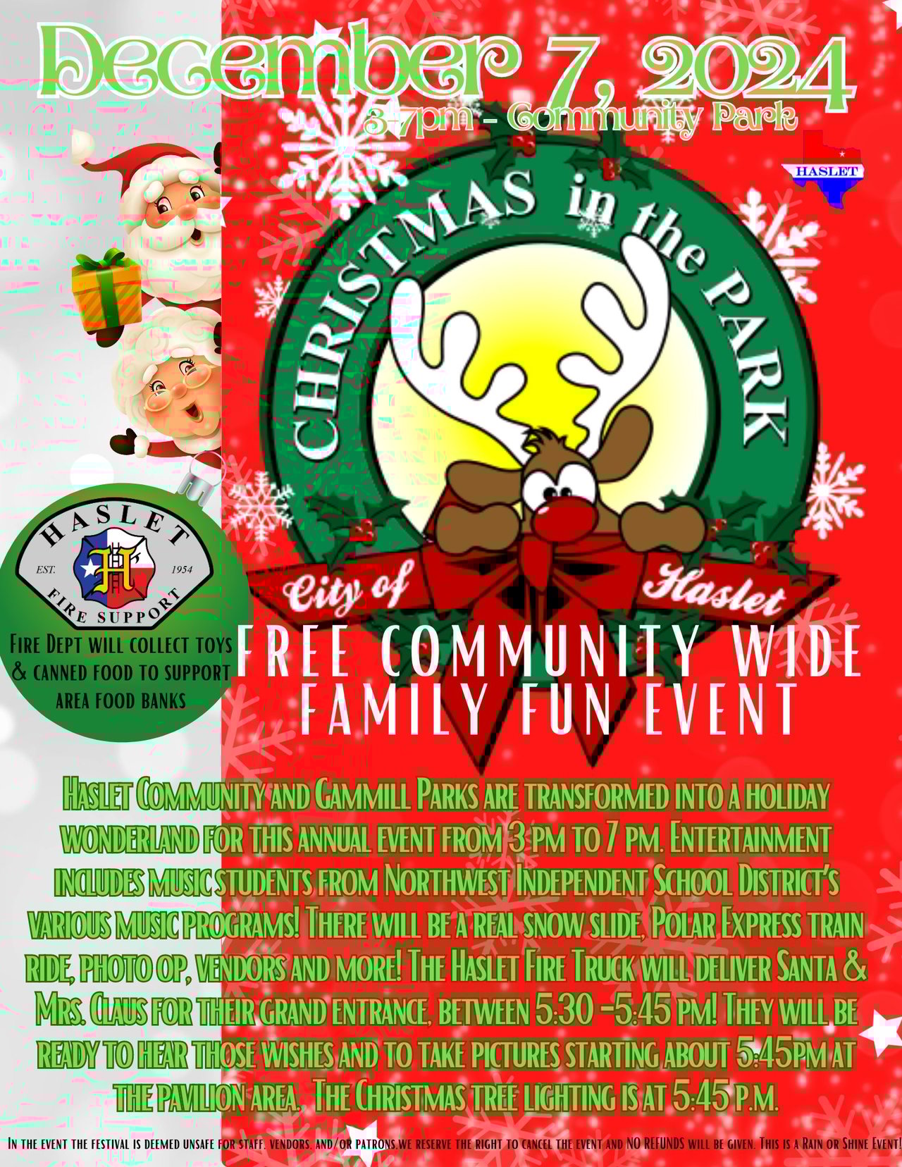 The Magic of Haslet Christmas in the Park!