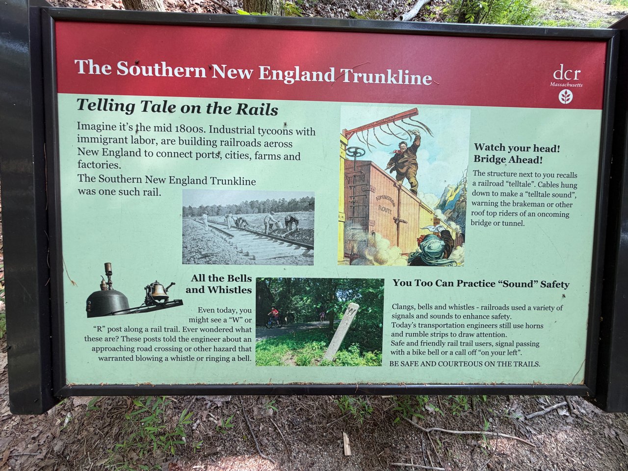 Southern New England Trunkline Trail in Bellingham, MA