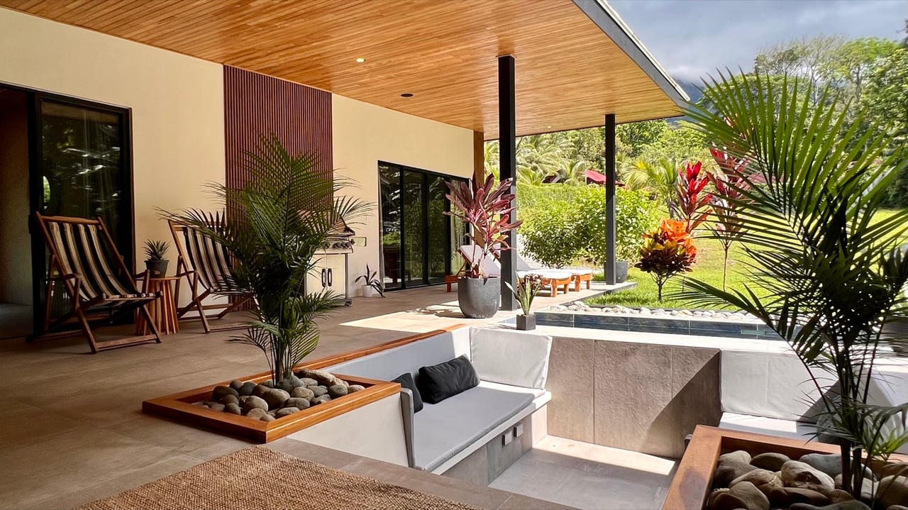 Stunning New Modern Home in Ojochal – Usable Lot Surrounded by Jungle and Creeks