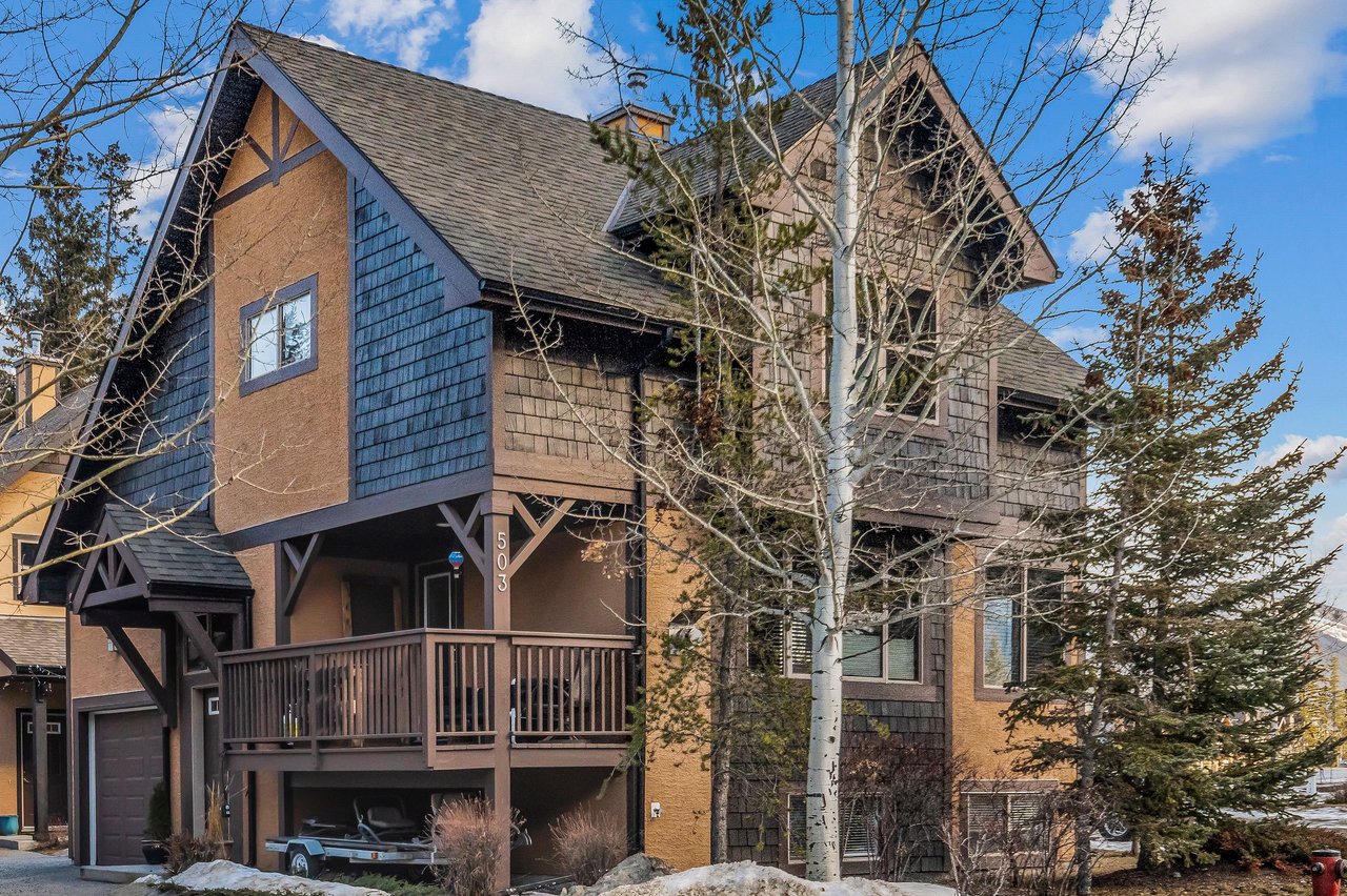 Front Exterior 503-108 Armstrong Place, Canmore