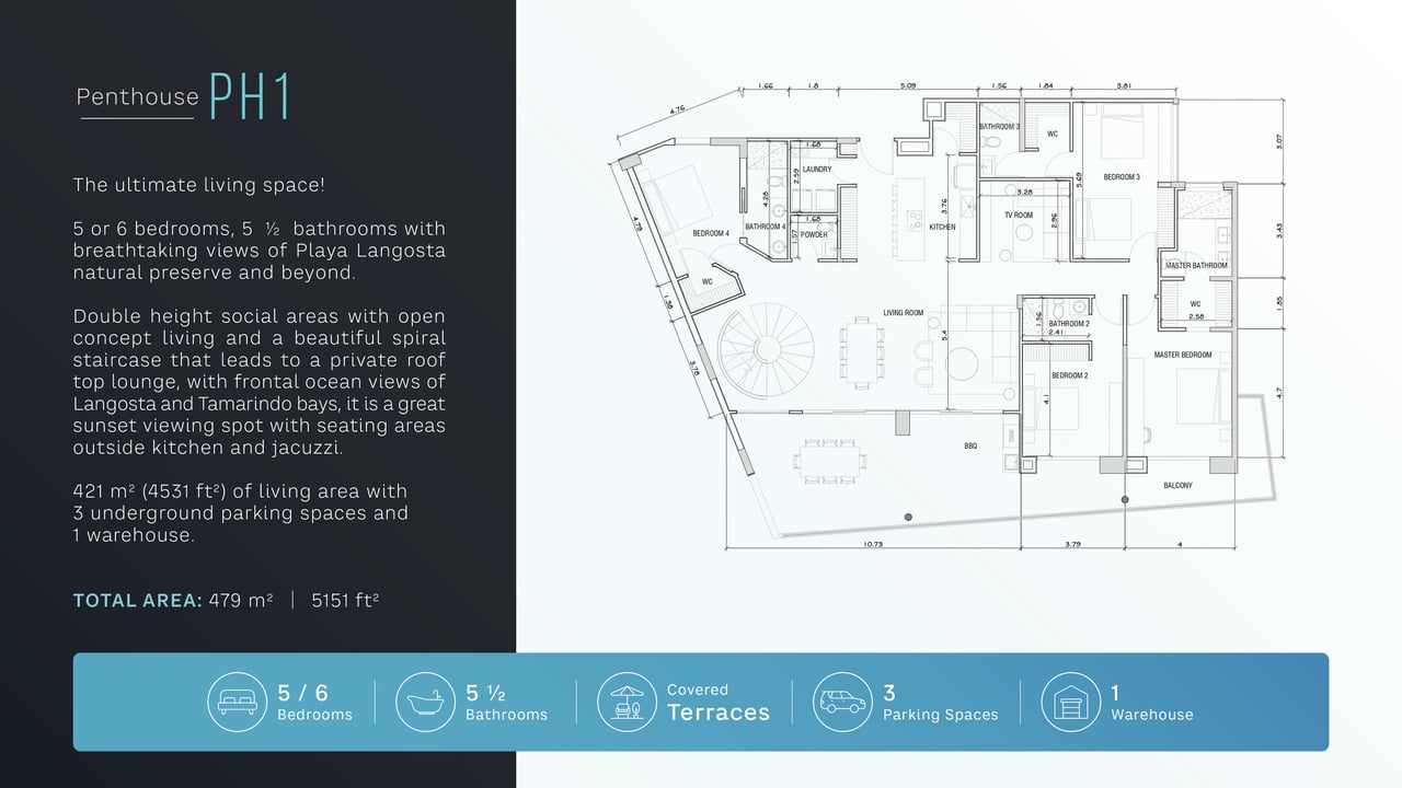 Tamarindo 360, Penthouse 1 | Last Developer Unit For Sale!