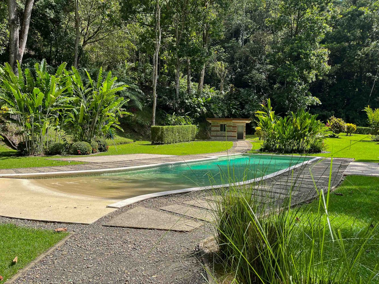 Waterfall Home in Private Community Affordable Jungle Home
