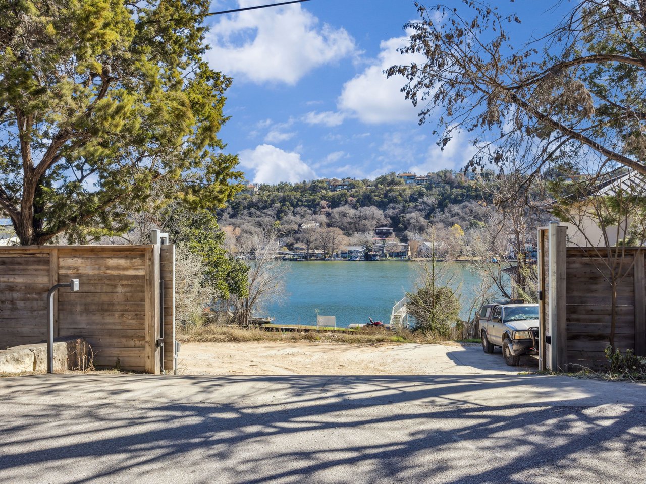 Shovel-Ready Lake Austin Lot with Permitted Plans + Double-Slip Dock