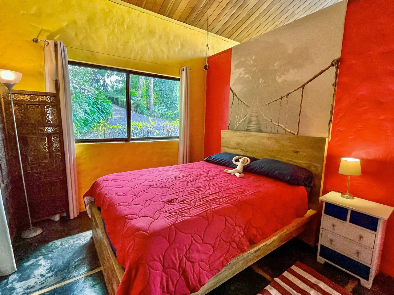 2.35 ACRES- 2 Bedroom Colorful Jungle Home With Ocean Views, Privacy, Room To Build More, Only 10 Min To Dominical!!!