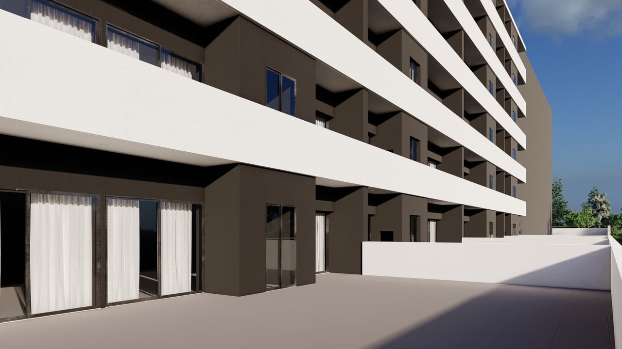 Bright 2-Bedroom, 2-Bath Apartment with Balcony in Águas Santas, Maia