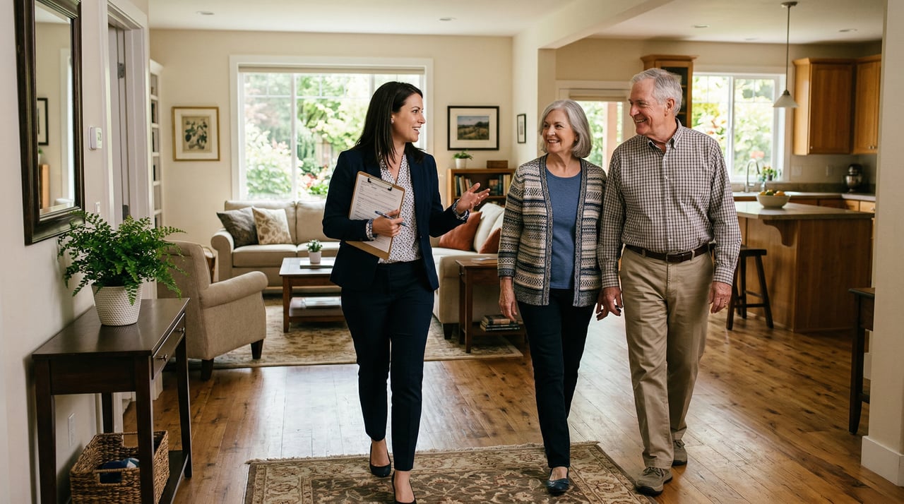 Final walkthrough inspection before closing on a home on the Central Coast in San Luis Obispo County
