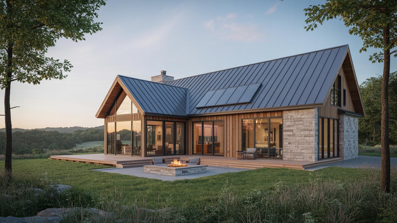 Exterior view of a modern Holmen, Wisconsin home showcasing the open layout, inviting curb appeal, and features today’s homebuyers are looking for.