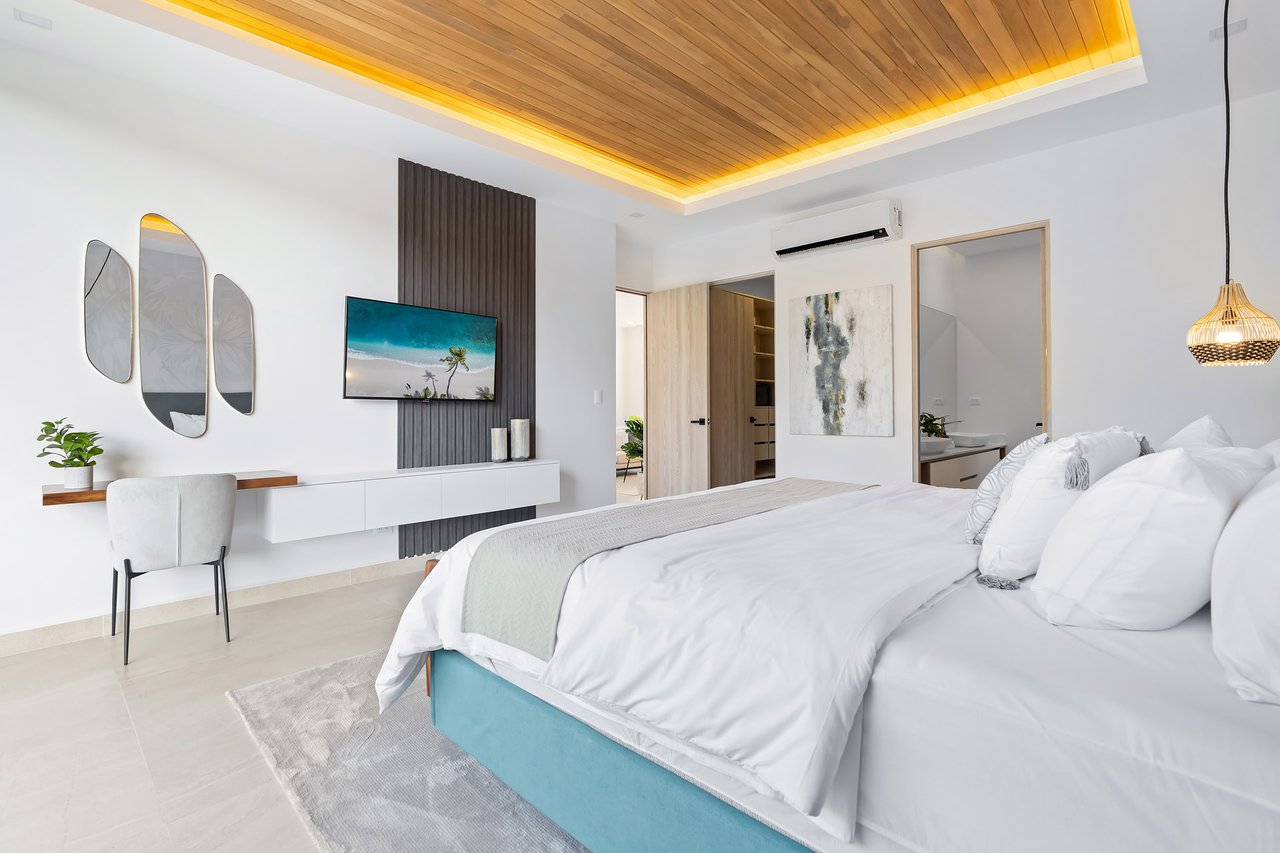 Villa Tropical Dawn | 4-Bedroom Modern Oasis in Bosques de Pinilla with Forest Views & Resort-Style Amenities