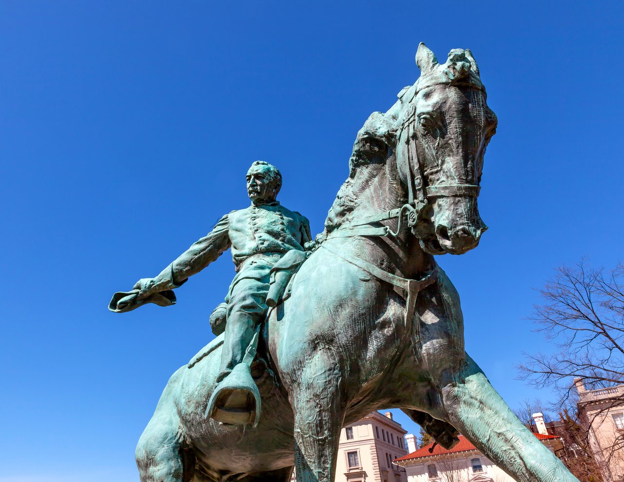 Statue of General Sheridan in Sheridan Wyoming