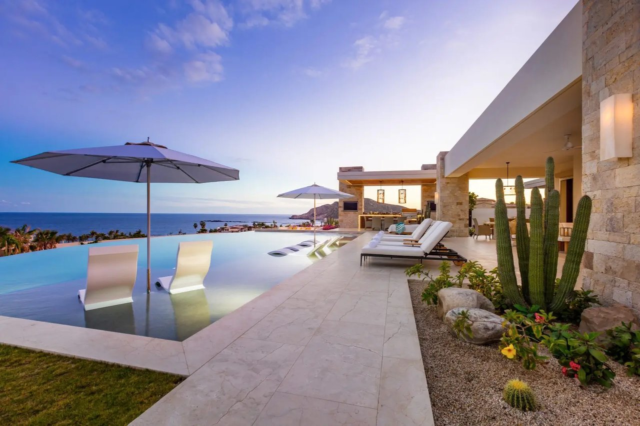 Chileno Bay beachfront villas with oceanfront resort elegance, premium finishes, and seamless indoor outdoor living