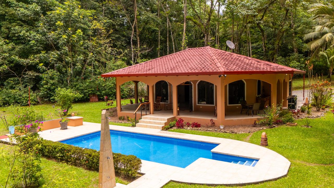 Ojochal Home for Sale with Pool, Creek & 1.6 Acres