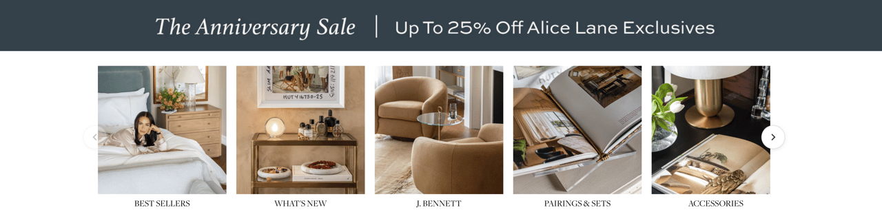 Alice Lane Home Anniversary Sale: 60+ Designer Furniture Deals to Shop