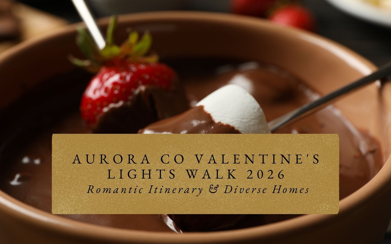 Dessert date at Anschutz District patio, sharing chocolate fondue under string lights in Aurora