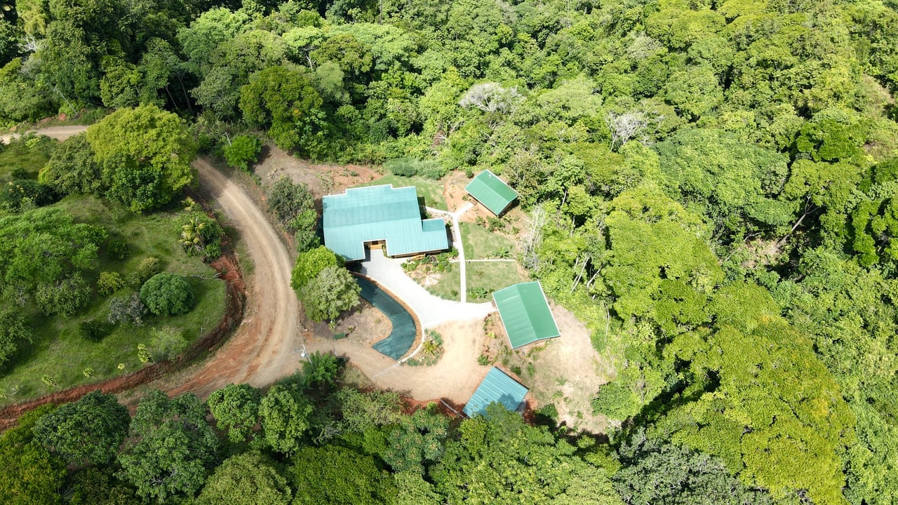 Eco-Luxury Home and Cabins with Waterfall, Ocean Views, and Organic Farming Potential