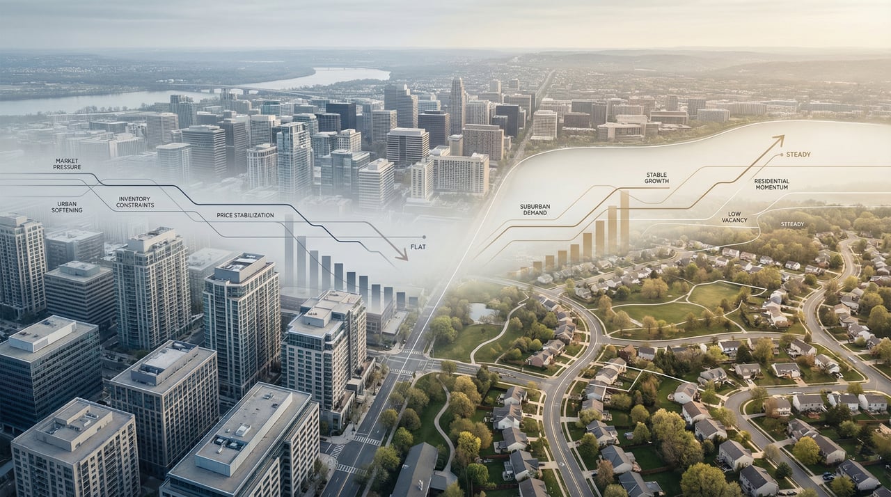 Rates pause. Mortgage costs ease. And the DMV continues to split into two markets at once.