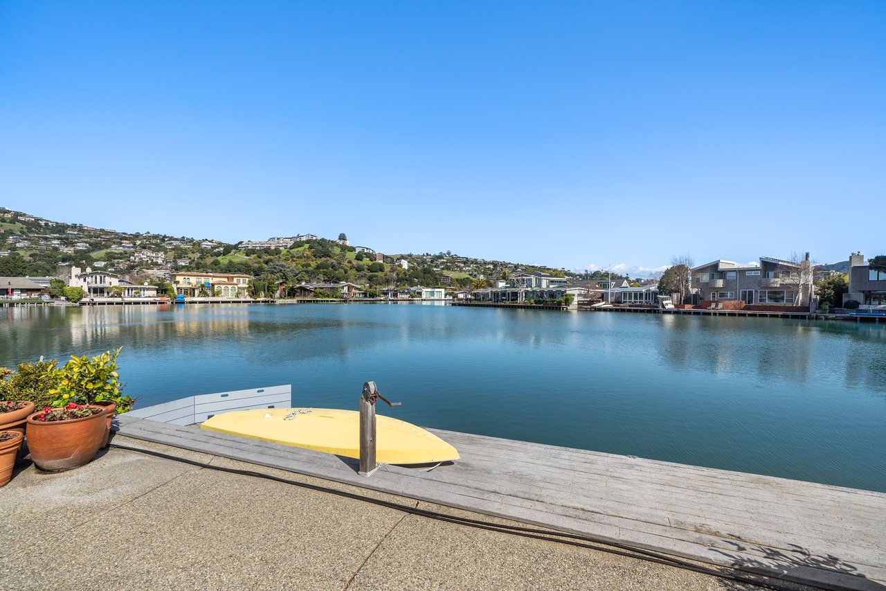 Rare Mid-Century Single-Level Estate on 2/3 of an Acre on the Belvedere Lagoon