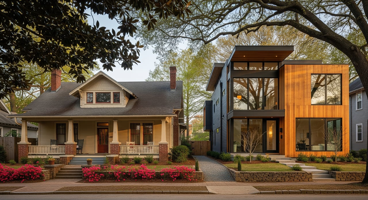Historic Vs. New Construction In Normaltown