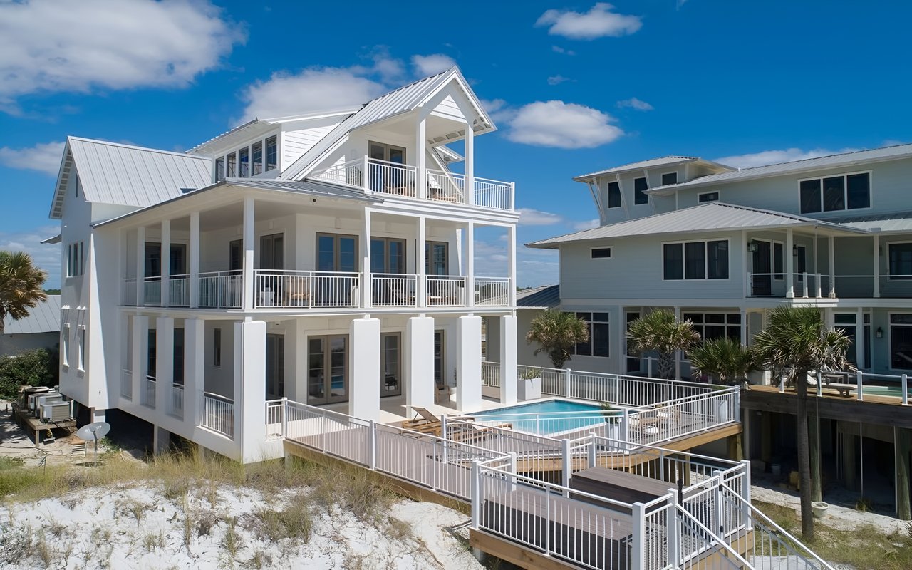 Gulf Front Home With Pool and Private Beach Access