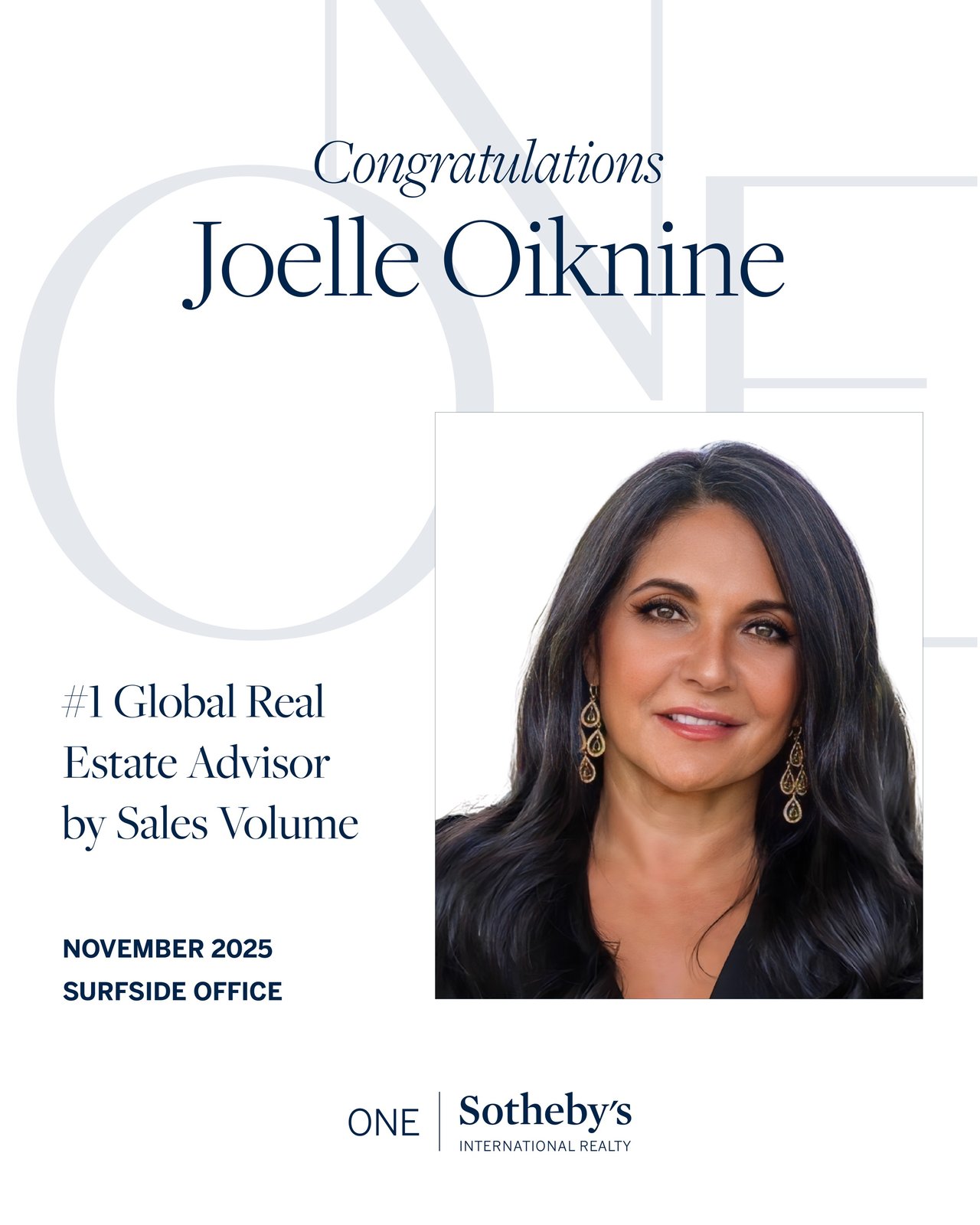 #1 Global Real Advisor by Sales Volume