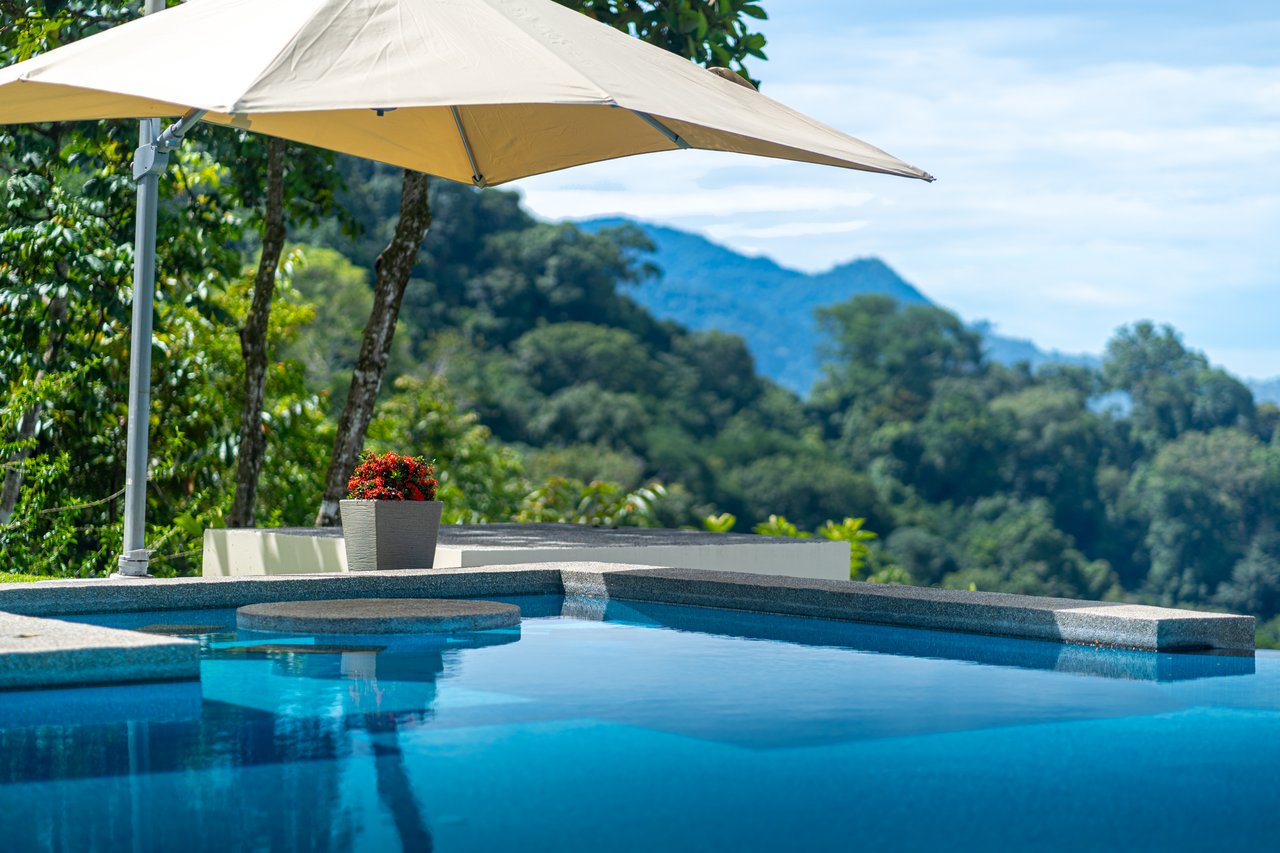 Villa Blü – An Elevated Oasis in Uvita, Jaw Dropping Views of the Whales Tail and Osa!