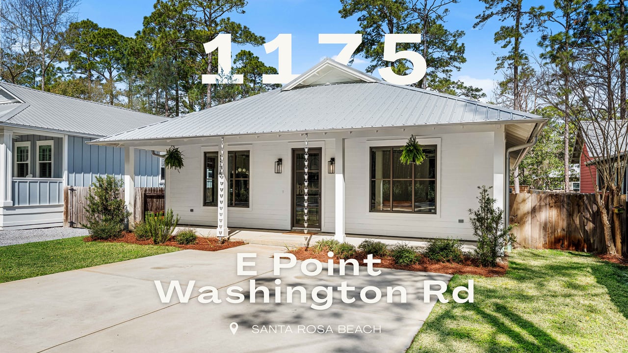 Santa Rosa Beach Home Backing to 600 Acres of Forest | 1175 E Point Washington Rd