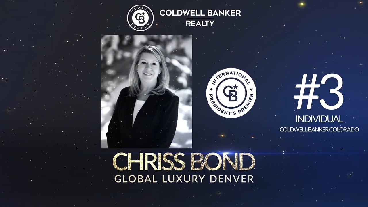Coldwell Banker 2022 Awards for Chriss Bond