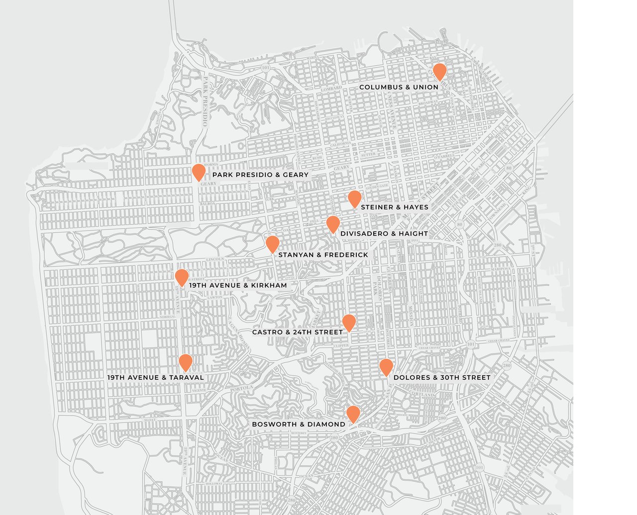 google shuttle san francisco map of google shuttle stops - oliver burgelman real estate agent