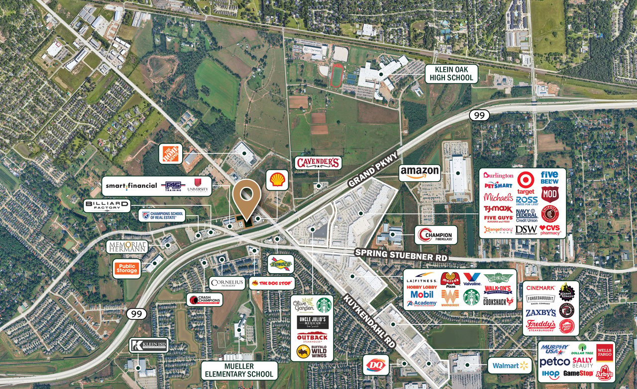1.5-1.88 Ac Grand Parkway & Kuykendahl, Across 75-Ac Grand Parkway Marketplace