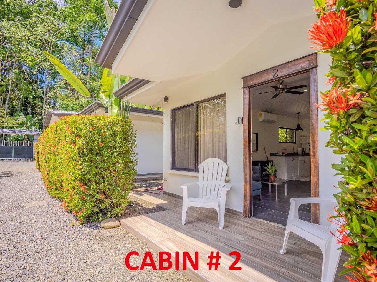 Tropical 3-Cabin Home with Pool and Gardens in the Heart of Uvita