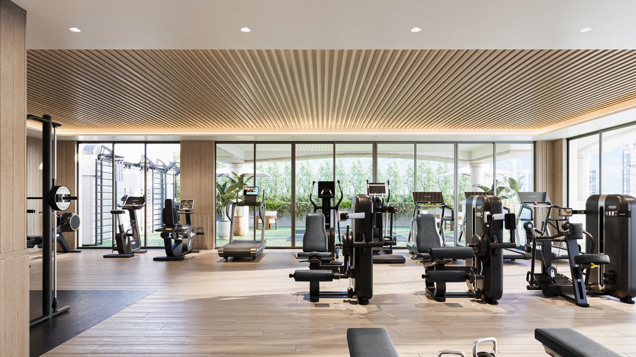 Six Fisher Island amenities fitness center 