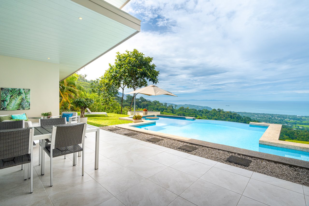 Villa Blü – An Elevated Oasis in Uvita, Jaw Dropping Views of the Whales Tail and Osa!