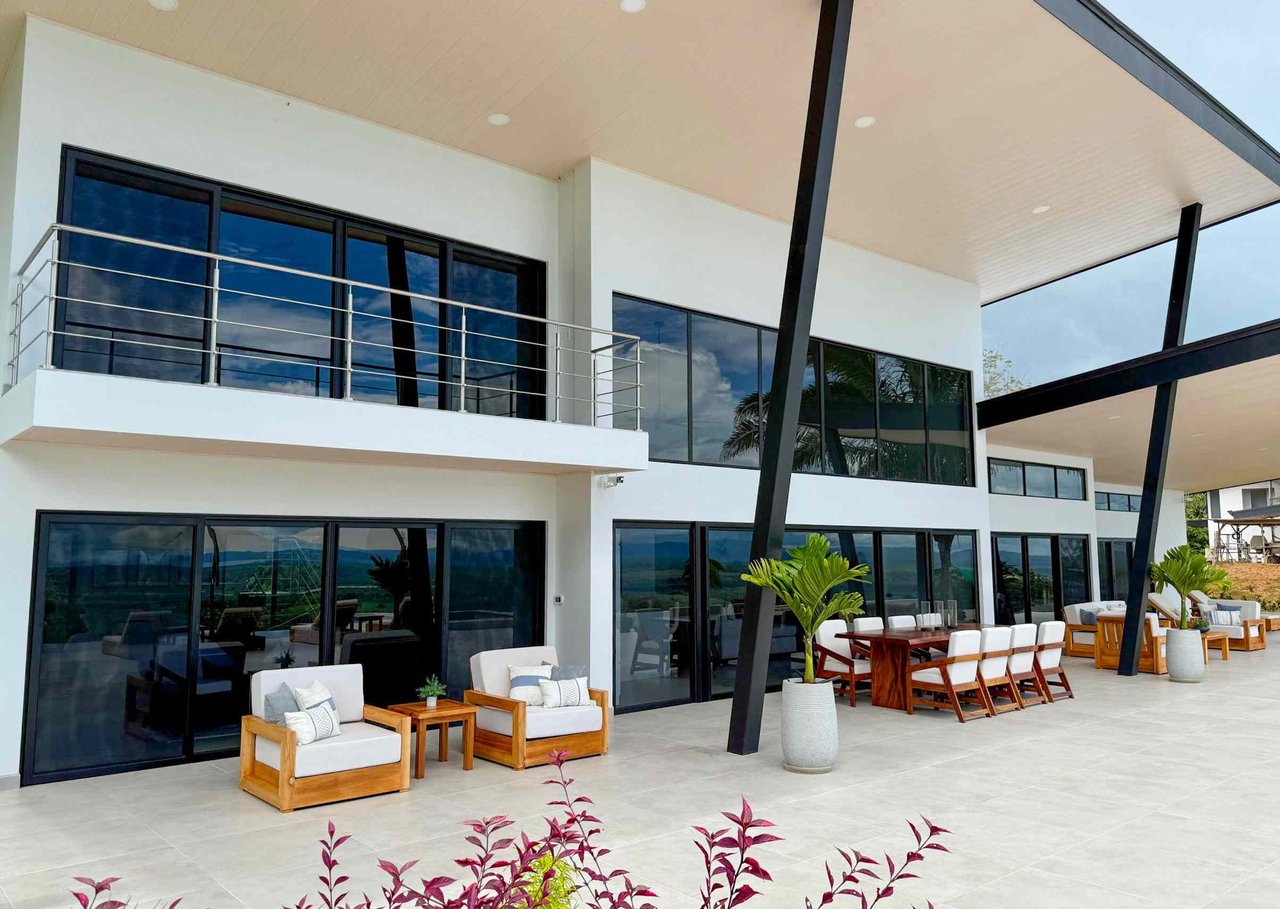 Brand New Modern Luxury 4-Bedroom Home with Pool and Incredible Panoramic Coastal & Ocean Views in Teancum at Tawal near Ojochal Costa Rica