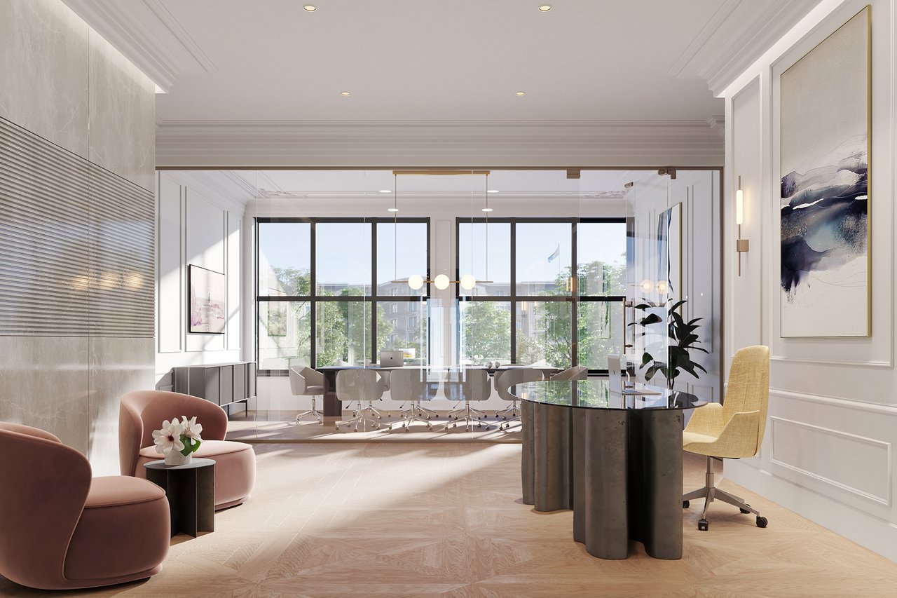 Premier boutique office space & two street-level retail suites for lease