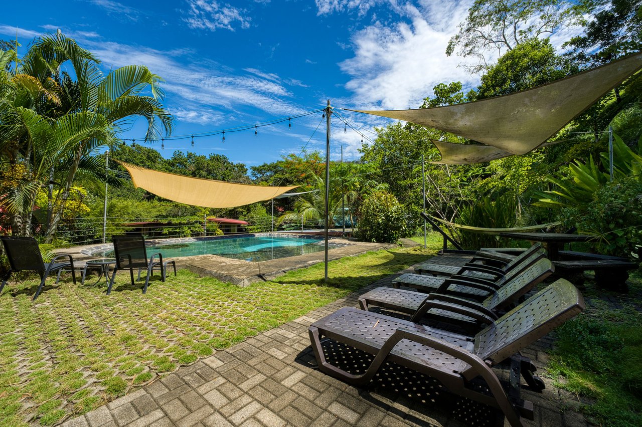 DOMINICAL HOTEL OR RETREAT WITH 11 RENTALS PLUS OWNER’S HOME