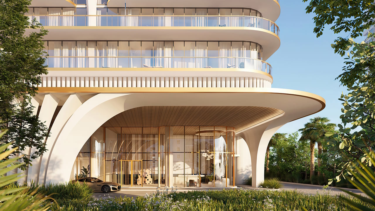 Waldorf Astoria Residences Pompano Beach exterior arrival area 
