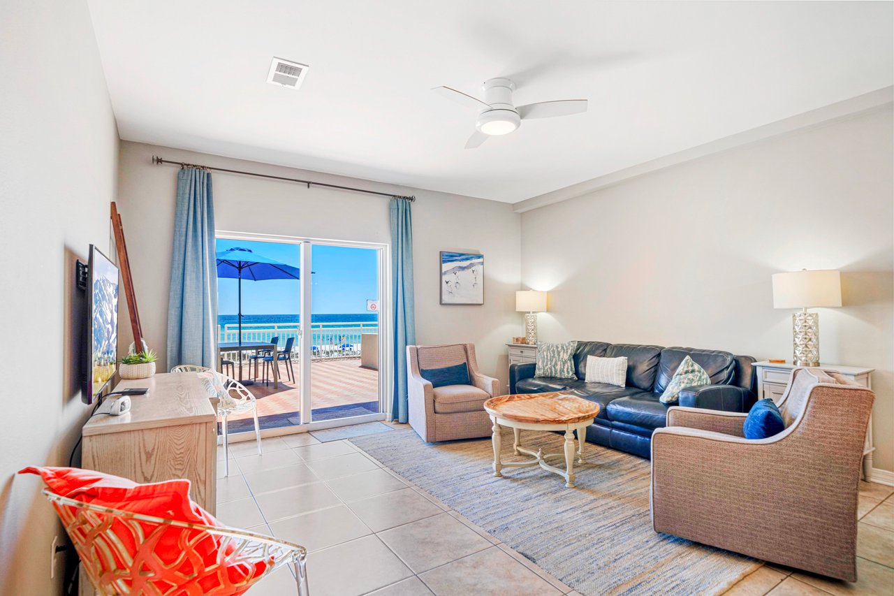 GULF FRONT Sans Souci TERRACE Condo 102 