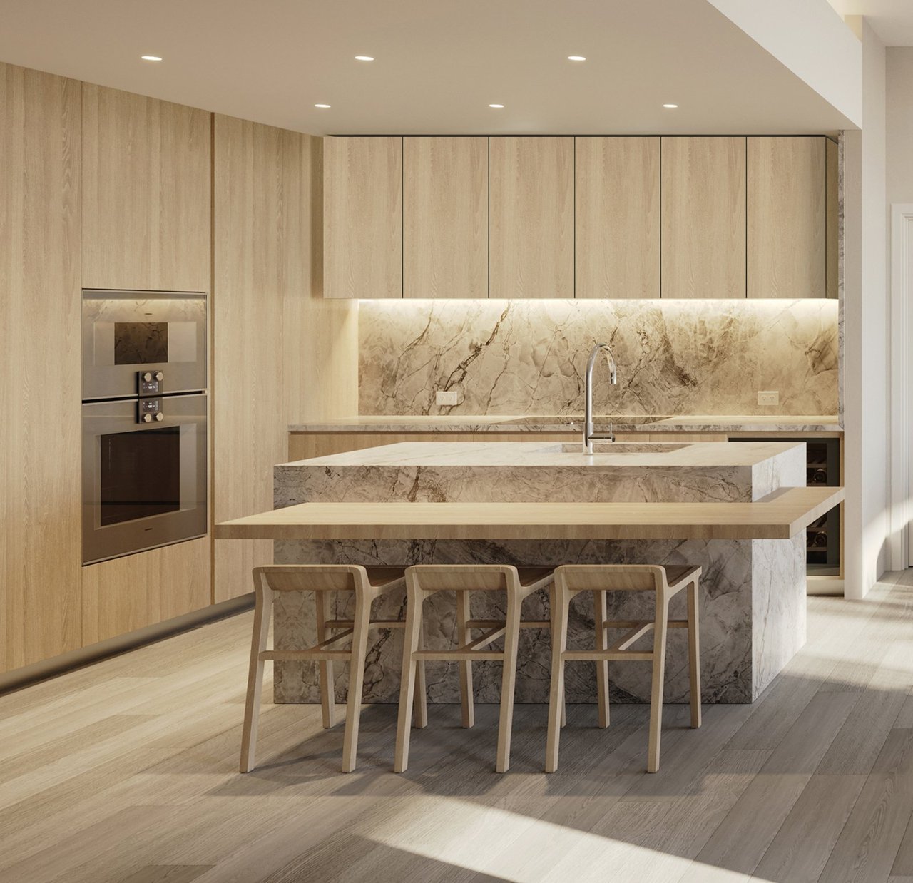 Residence Kitchen at Five Park in Miami Beach